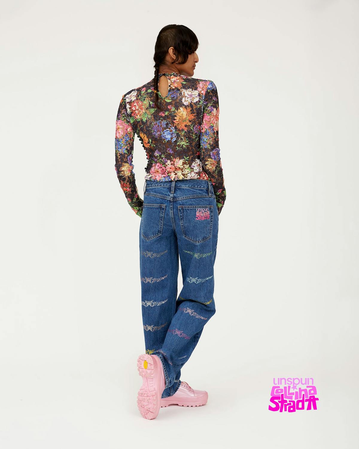 Collina Strada x - Limited edition unspun custom jeans