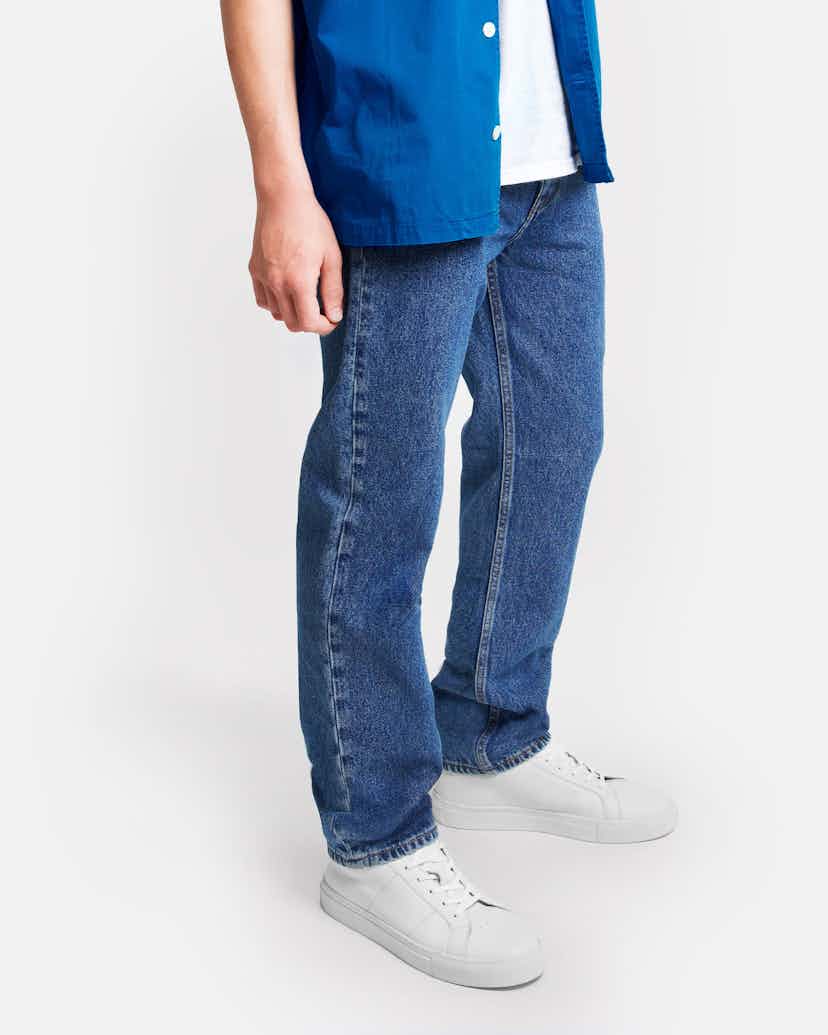 Straight fit jeans in organic mid vintage