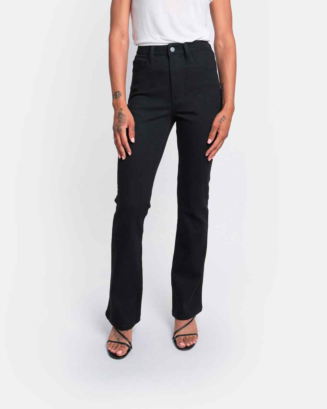 Bootcut jeans in graphite black